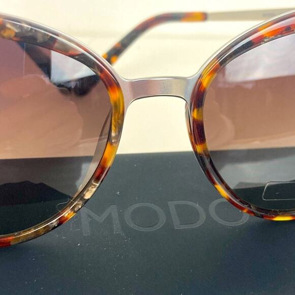 MODO 454 Titanium Polarized Tortoise Sunglasses - $257. - Picture 15 of 16